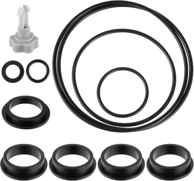 12-teiliges Intex Sandfilterpumpen-ersatzteilset, Dichtungen, Ersatzteile 25013, Inklusive 1 Entlüftungsventil Und 11 O-ringen Für Verschiedene Teile