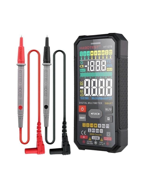 Digitales Universalmultimeter, True Rms, Ncv, Thermoelement, Kabel, Gehäuse, Batterien