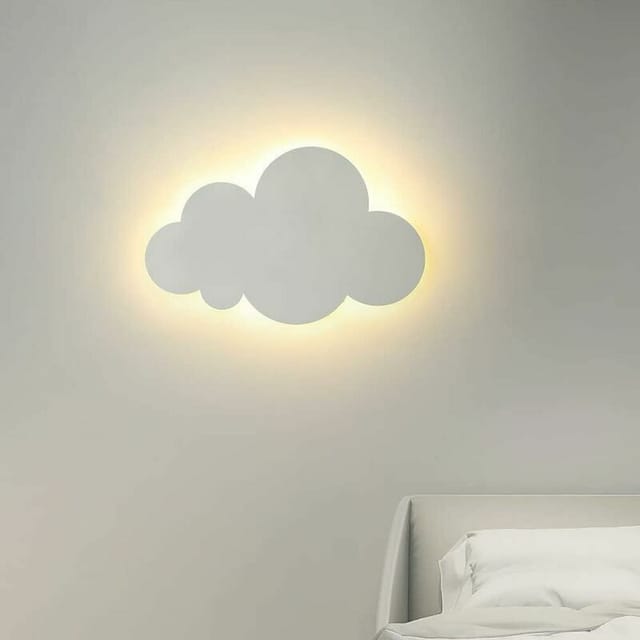 Moderne Wandleuchte Für Den Innenbereich – Acryl-lampenschirm Mit Integrierten Leds – Ideal Für Kinderzimmer – Weiß ---crezuo