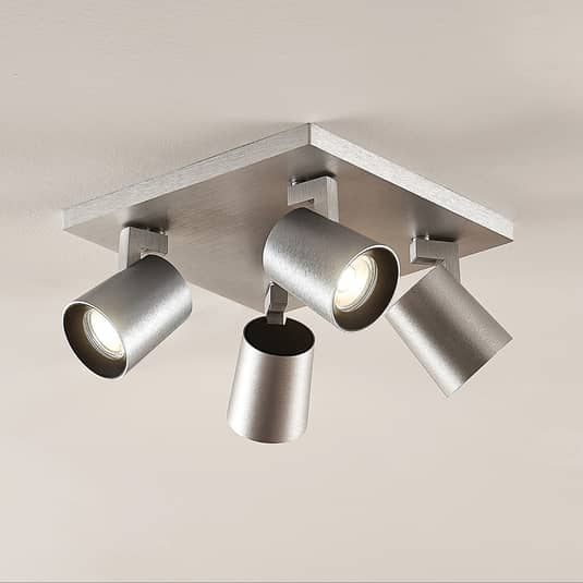 [neuwertig] B-ware Arcchio Iavo Deckenstrahler Eckig Alu 4 Fl. Deckenlampe Deckenlampe Strahler