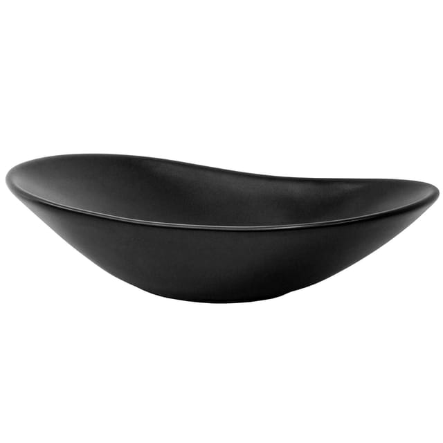 Luxebath - Ml-design Waschbecken Aus Keramik In Schwarz Matt 63 X 36 X 15,5 Cm Mit Ablaufgarnitur, Ovale Aufsatzwaschbecken, Moderne Waschtisch Waschschale Waschplatz Handwaschbecken, Für Badezimmer / Gäste-wc