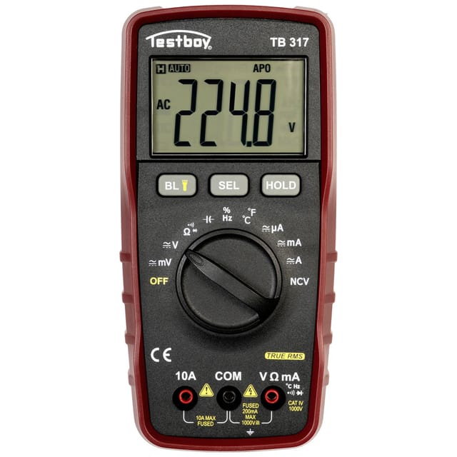 Tb317 Hand-multimeter Digital Cat Iv 1000 V - Testboy
