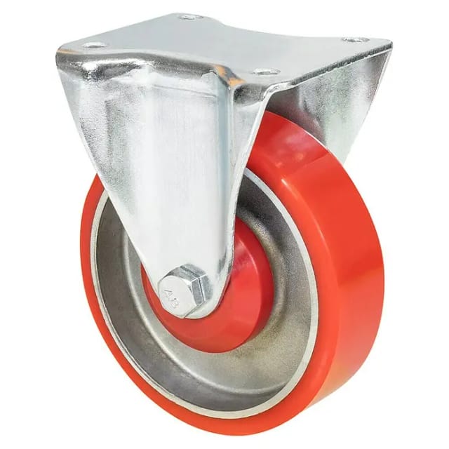 Wagner System Schwerlastrolle (Durchmesser Rollen: 125 mm, Traglast: 300 kg, Kugellager, Mit Platte)