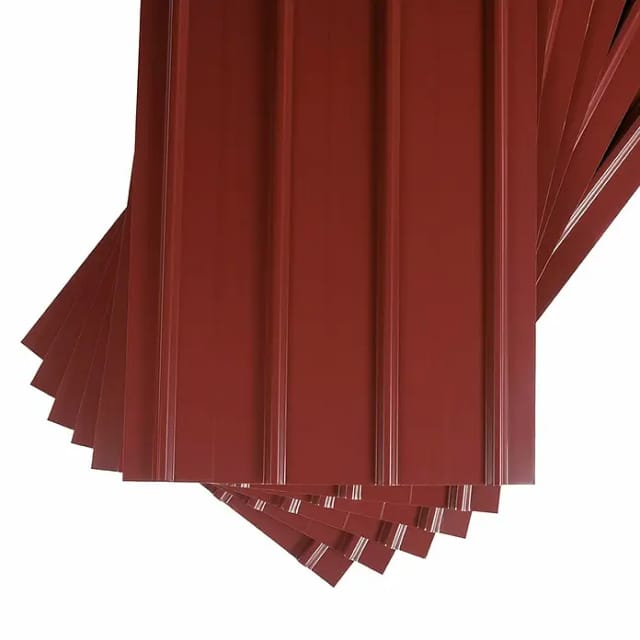 Metdach Dachblech Schwallblech 12er Set (Rot, L x B: 1.250 x 450 mm, Gesamtstückzahl: 12 Stk.)