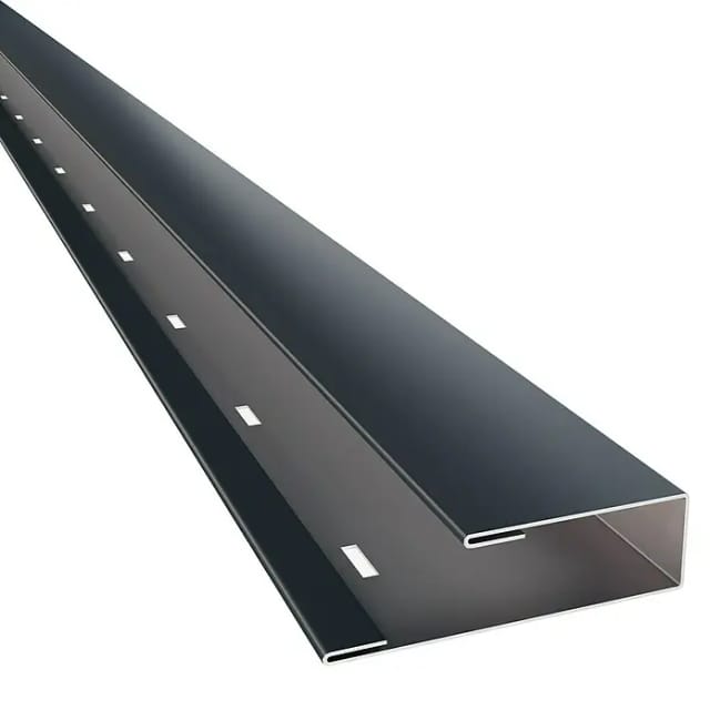 Metdach Wandabschlussprofil SG (Anthrazit, Länge: 254 cm, Stahl)