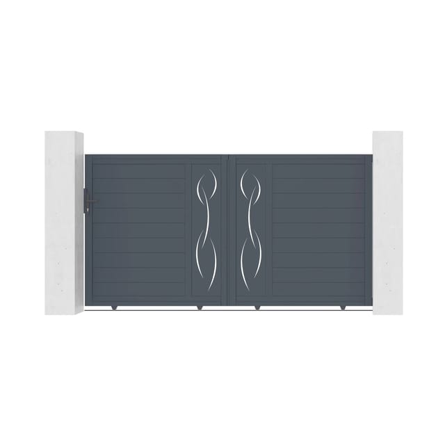 Casanoov Schiebetor Elektrisch Life 300x160cm Aluminium Grau & Schiebetorantrieb Tanker C600