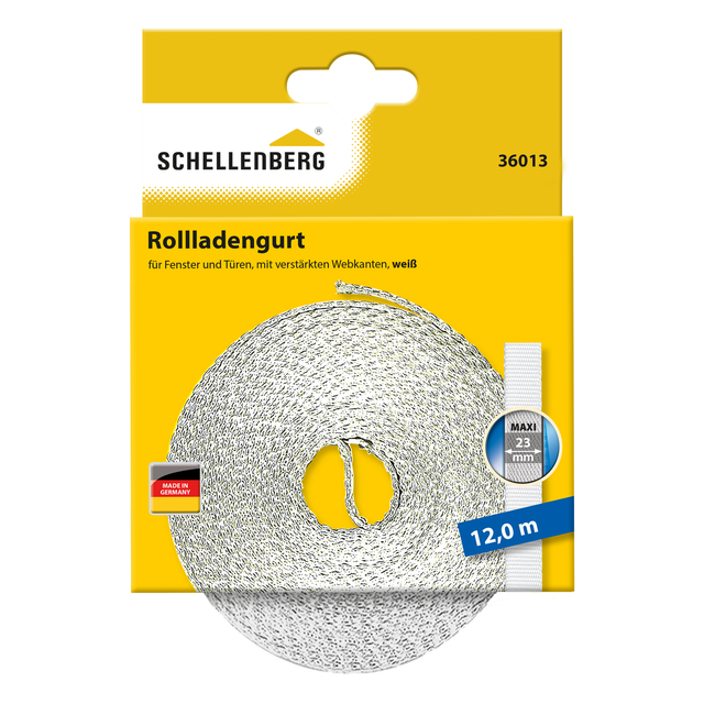 Schellenberg Rollladengurt 23 cm x 12 m weiß