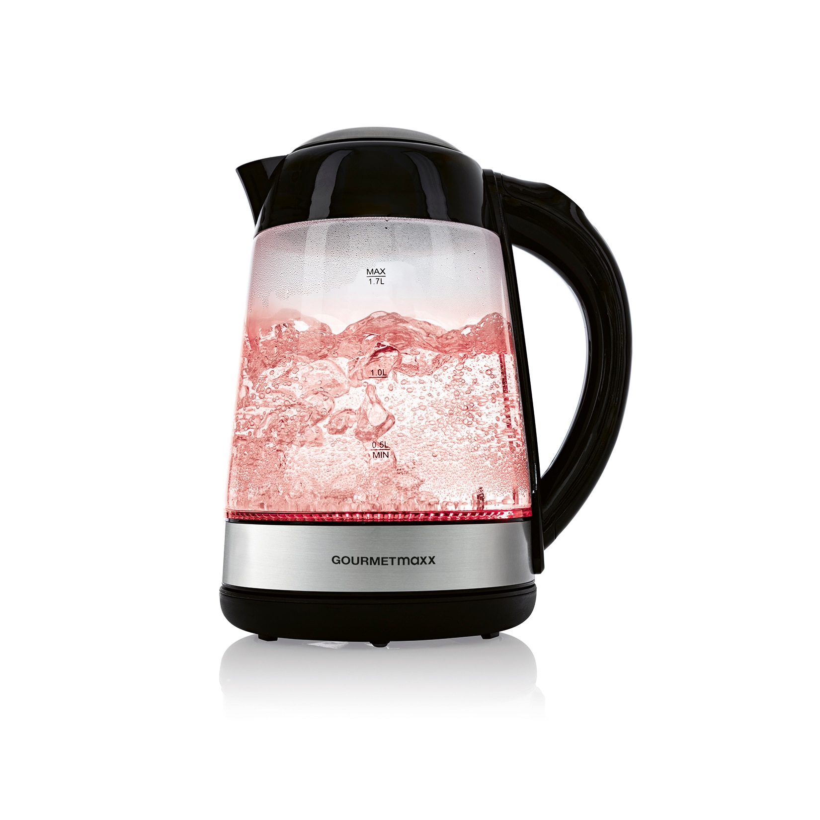 GOURMETmaxx Glas-Wasserkocher LED-Farbwechsel