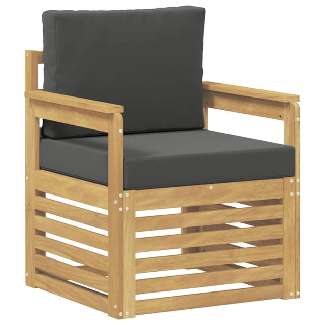2 Stück Outdoor-sofagarnitur Polyester Weiß Und Anthrazit Vidaxl