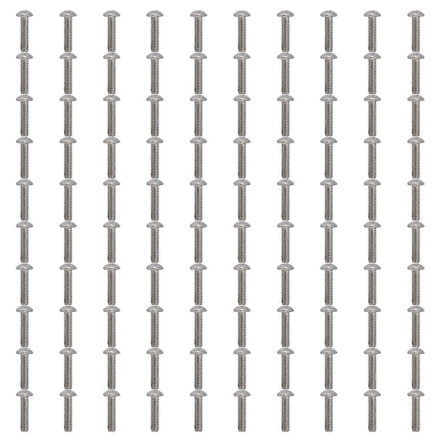 100 Stück Innensechskantschrauben Mit Knopfkopf M4, Verzinkter Stahl, Für Präzisionsmaschinenbau 2802-0004