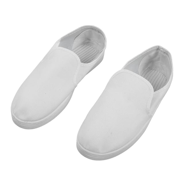 Antistatische Schuhe Aus Pvc-canvas – Sicher Und Bequem Für Staubfreie Elektronikwerkstätten, Weiß, Größe 45