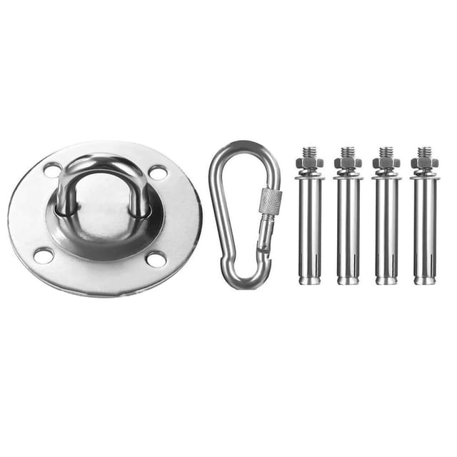 Hängematten-deckenaufhängungshaken-set Aus Edelstahl Mit 8-mm-bohrungsplatte