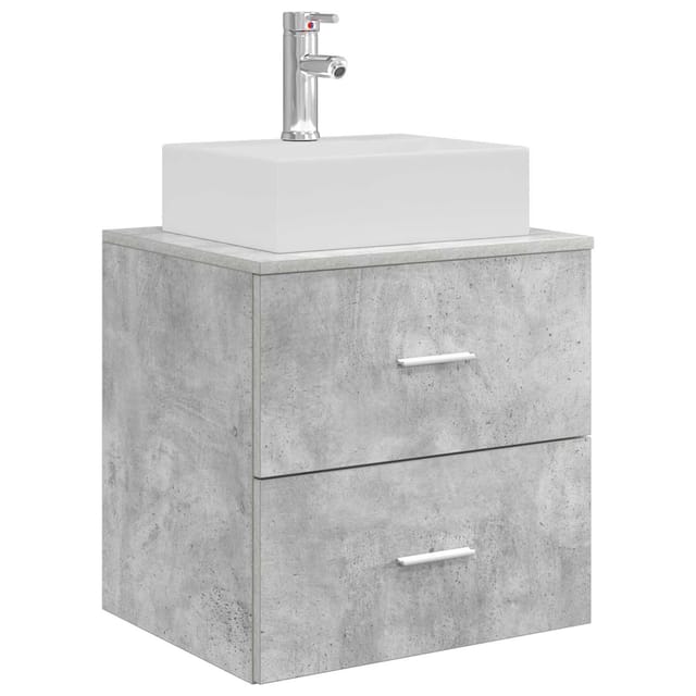 Wandmontierte Waschtisch Betongrau 49,5 X 41 X 62,5 Cm Vidaxl