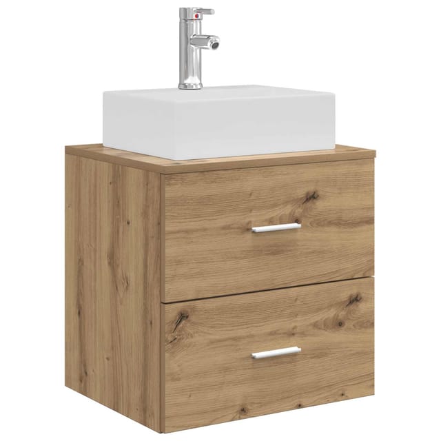 Wandmontierte Waschtisch Artisan-eiche 49,5 X 41 X 62,5 Cm Vidaxl