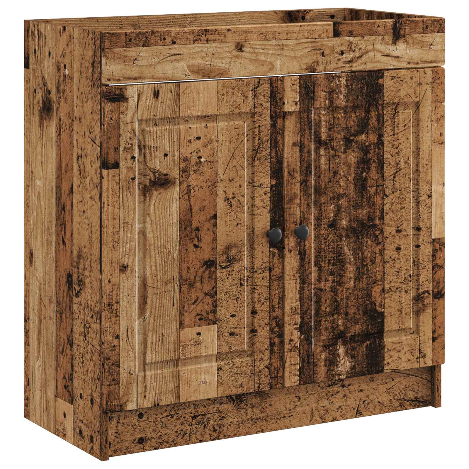 Unter Dem Waschbecken Badschrank Altholz 78,5 X 37,5 X 81 Cm Vidaxl