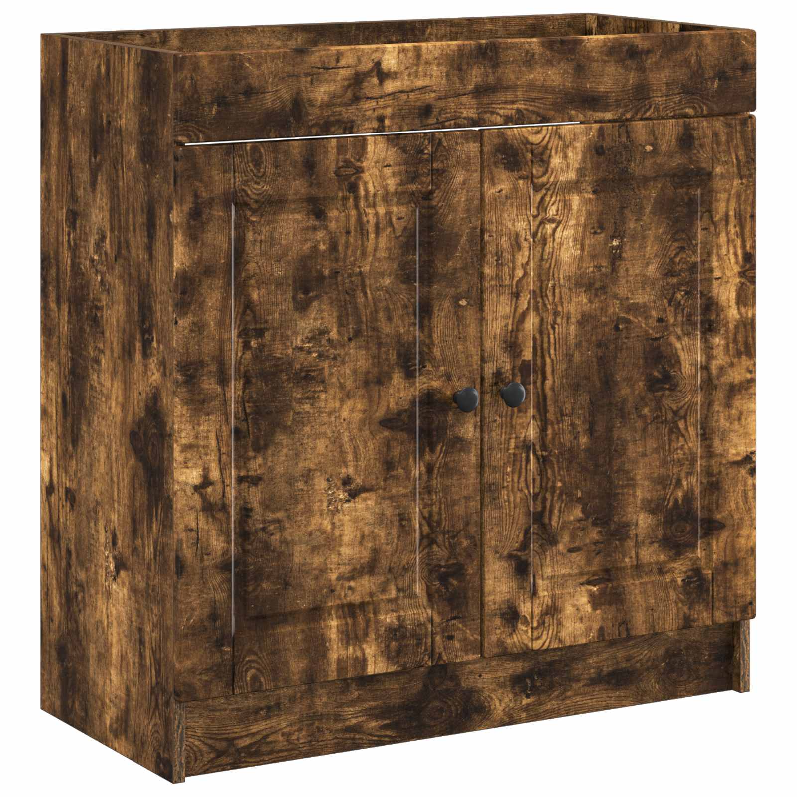 Unter Dem Waschbecken Badschrank Geräucherte Eiche Vidaxl
