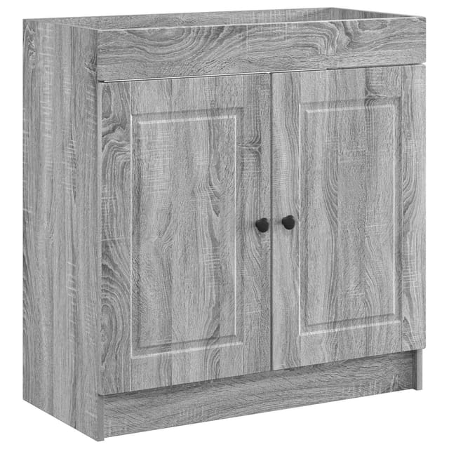 Unter Dem Waschbecken Badschrank Grau Sonoma Vidaxl