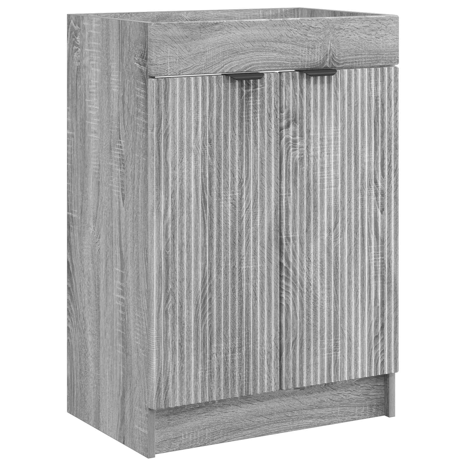 Unter Dem Waschbecken Badschrank Grau Sonoma 56 X 37,5 X 81 Cm Vidaxl