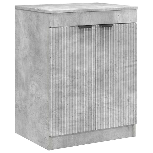 Badezimmerschrank Betongrau 54 X 41 X 70 Cm Holzwerkstoff Vidaxl