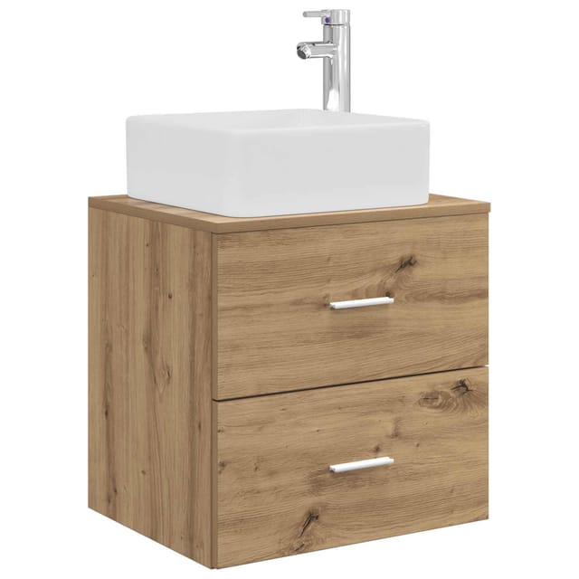 Wandmontierte Waschtisch Artisan-eiche 49,5 X 41 X 63 Cm Vidaxl