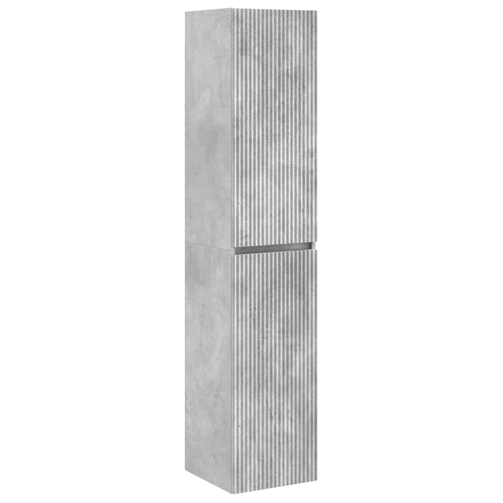Wandmontierter Badezimmerschrank Betongrau 33 X 34,5 X 160 Cm Vidaxl