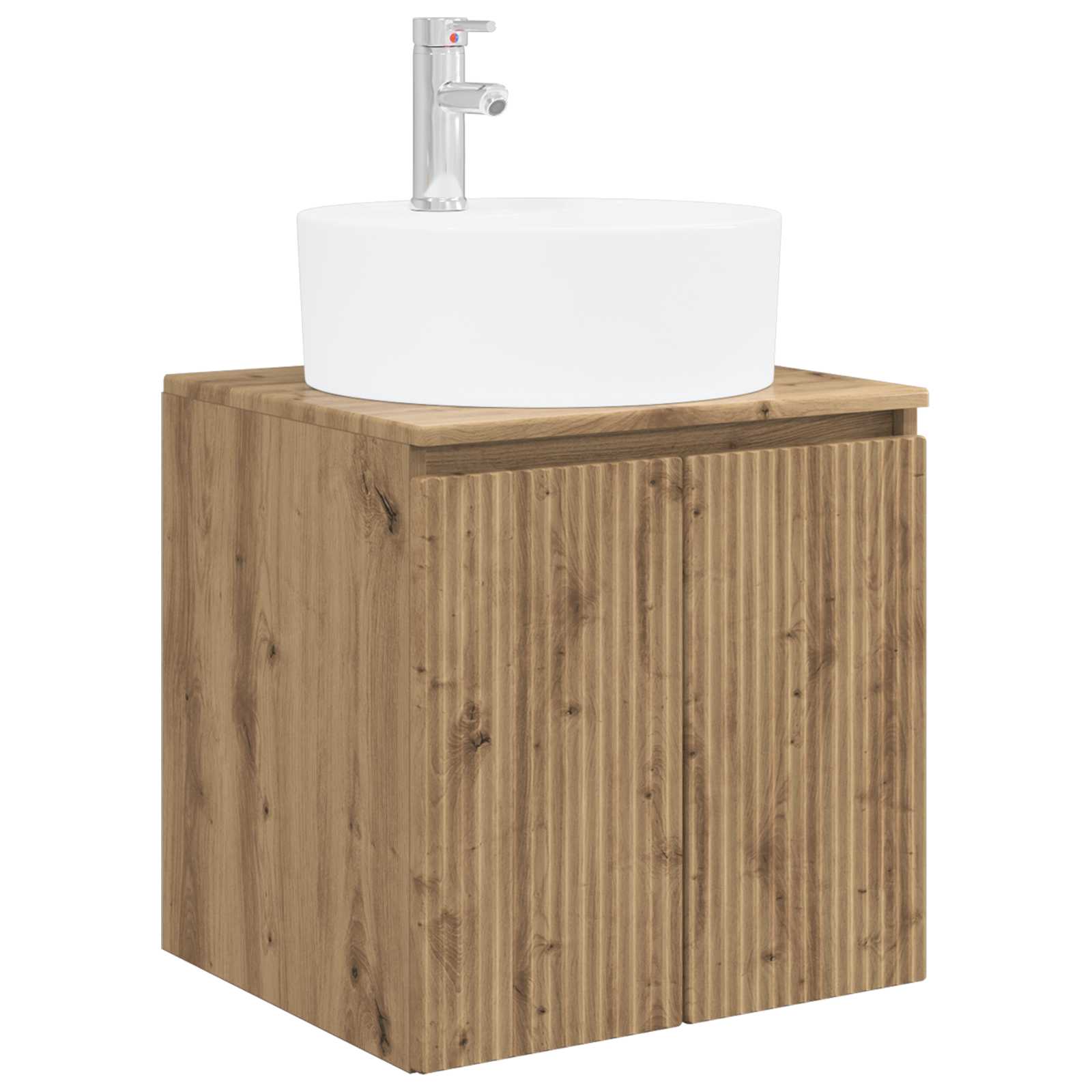 Wandmontierte Waschtisch Artisan-eiche 49,5 X 44,5 X 65 Cm Vidaxl