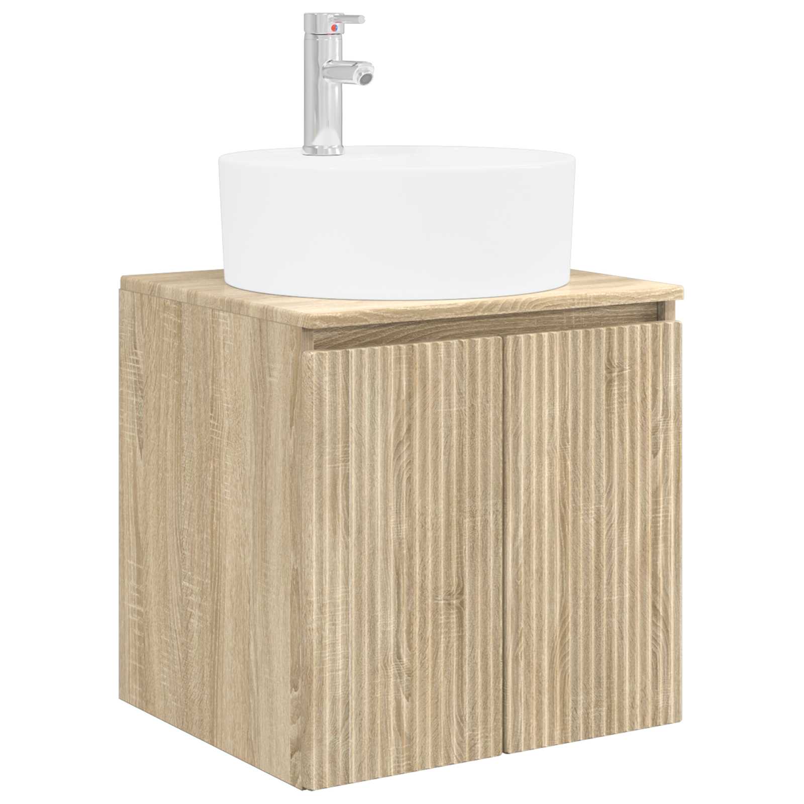 Wandmontierte Waschtisch Sonoma-eiche 49,5 X 44,5 X 65 Cm Vidaxl