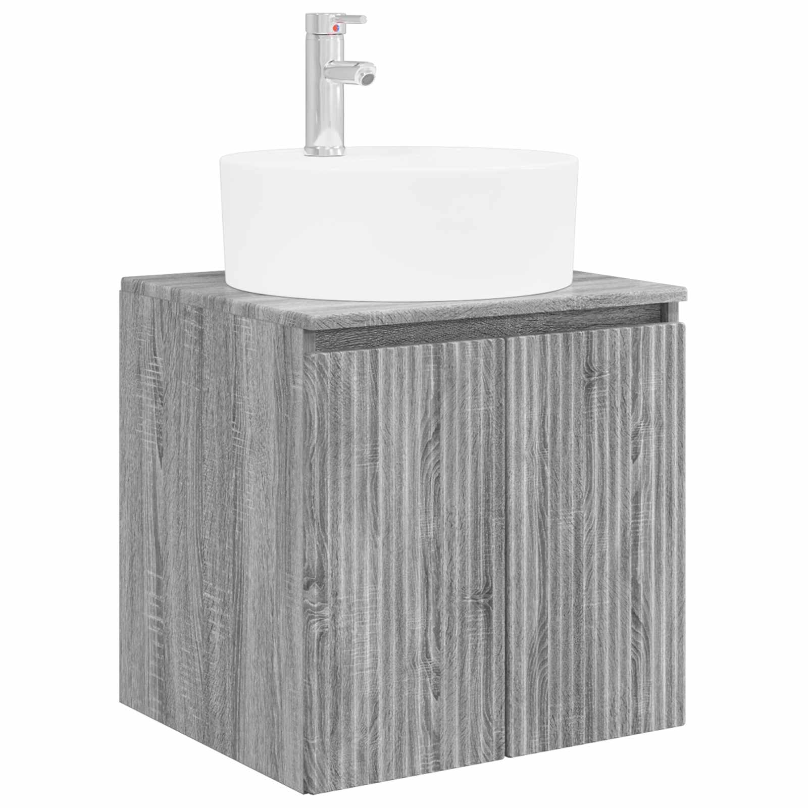 Wandmontierte Waschtisch Grau Sonoma 49,5 X 44,5 X 65 Cm Vidaxl