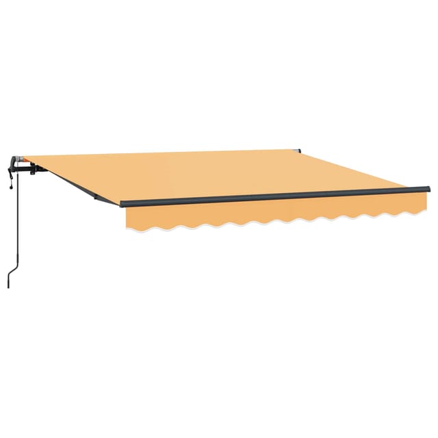 Einziehbare Markise Sand 400 X 350 Cm Stoff Und Aluminium Vidaxl