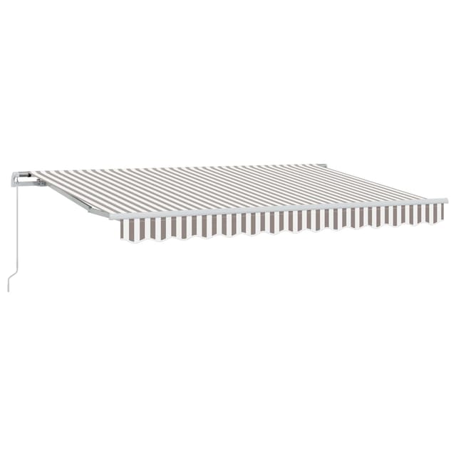 Einziehbare Markise 2 Pcs Hellgrau Und Weiß 3,5 X 2,5 M Vidaxl
