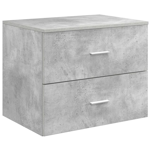 Wandaufbewahrung Badezimmer Betongrau 62,5 X 44,5 X 50 Cm Vidaxl