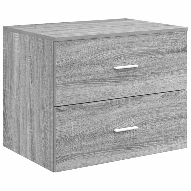 Wandaufbewahrung Badezimmer Grau Sonoma 62,5 X 44,5 X 50 Cm Vidaxl