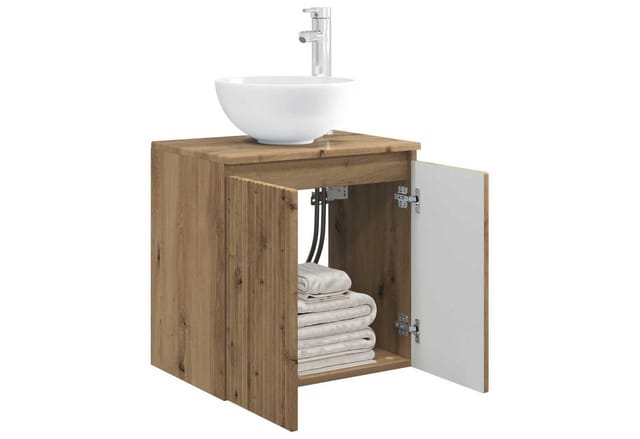 Wandmontierte Waschtisch Artisan-eiche 49,5 X 35 X 63 Cm Vidaxl