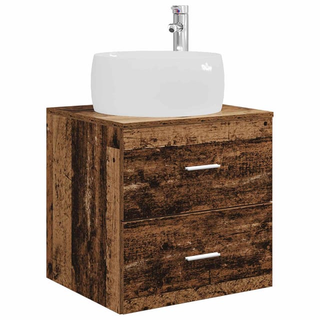 Wandmontierte Waschtisch Altholz 49,5 X 44,5 X 66 Cm Vidaxl