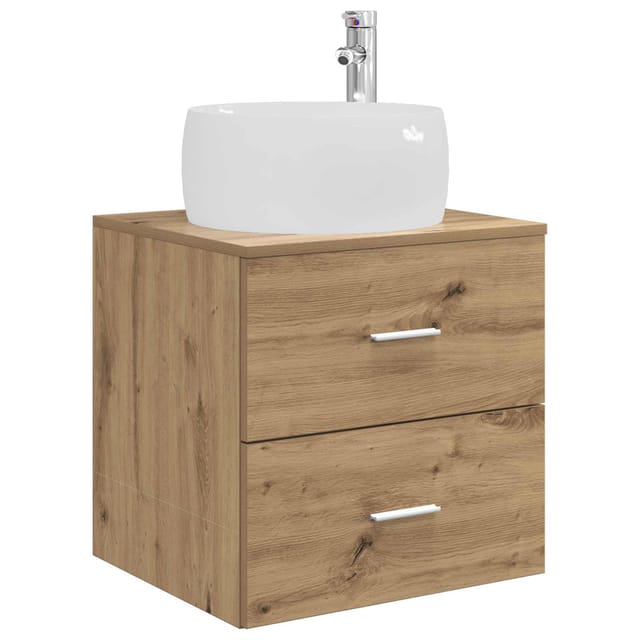 Wandmontierte Waschtisch Artisan-eiche 49,5 X 44,5 X 66 Cm Vidaxl