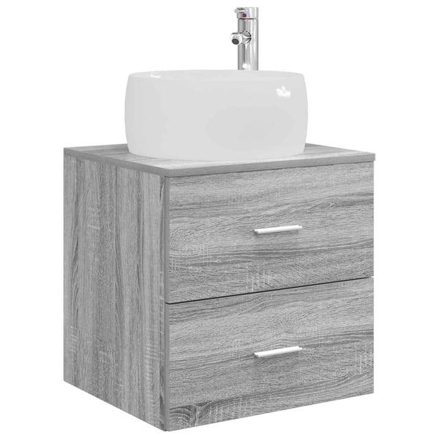 Wandmontierte Waschtisch Grau Sonoma 49,5 X 44,5 X 66 Cm Vidaxl