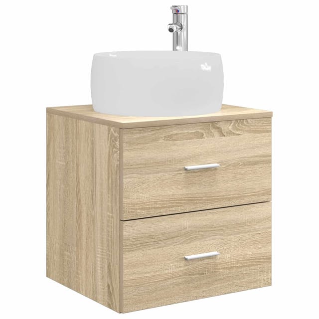 Wandmontierte Waschtisch Sonoma-eiche 49,5 X 44,5 X 66 Cm Vidaxl