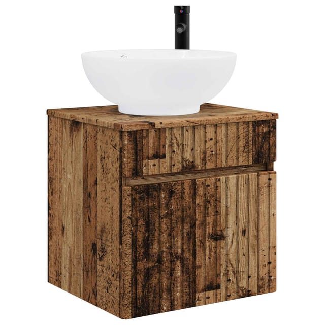 Wandmontierte Waschbecken-vanität Altholz 49 X 44,5 X 66,5 Cm Vidaxl