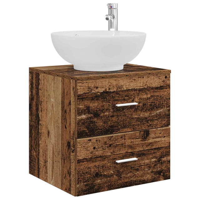 Wandmontierte Waschtisch Altholz 49,5 X 44,5 X 66,5 Cm Vidaxl
