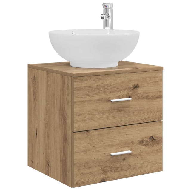 Wandmontierte Waschtisch Artisan-eiche 49,5 X 44,5 X 66,5 Cm Vidaxl