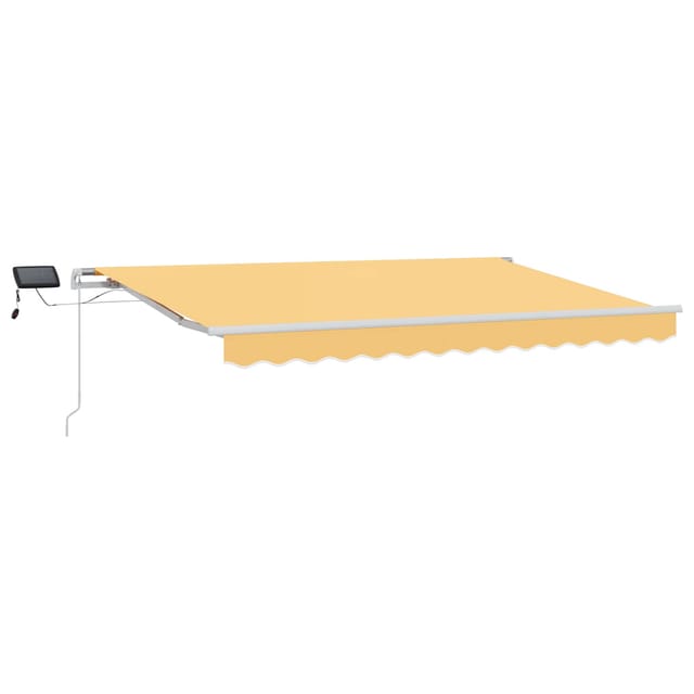 Einziehbare Markise Sand 400 X 300 Cm Stoff Und Stahl Vidaxl