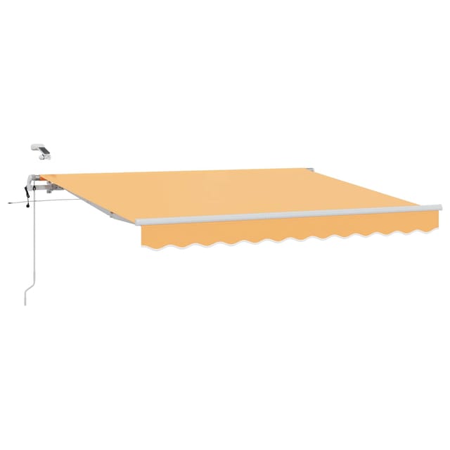Einziehbare Markise Sand 350 X 250 Cm Polyester Und Metall Vidaxl