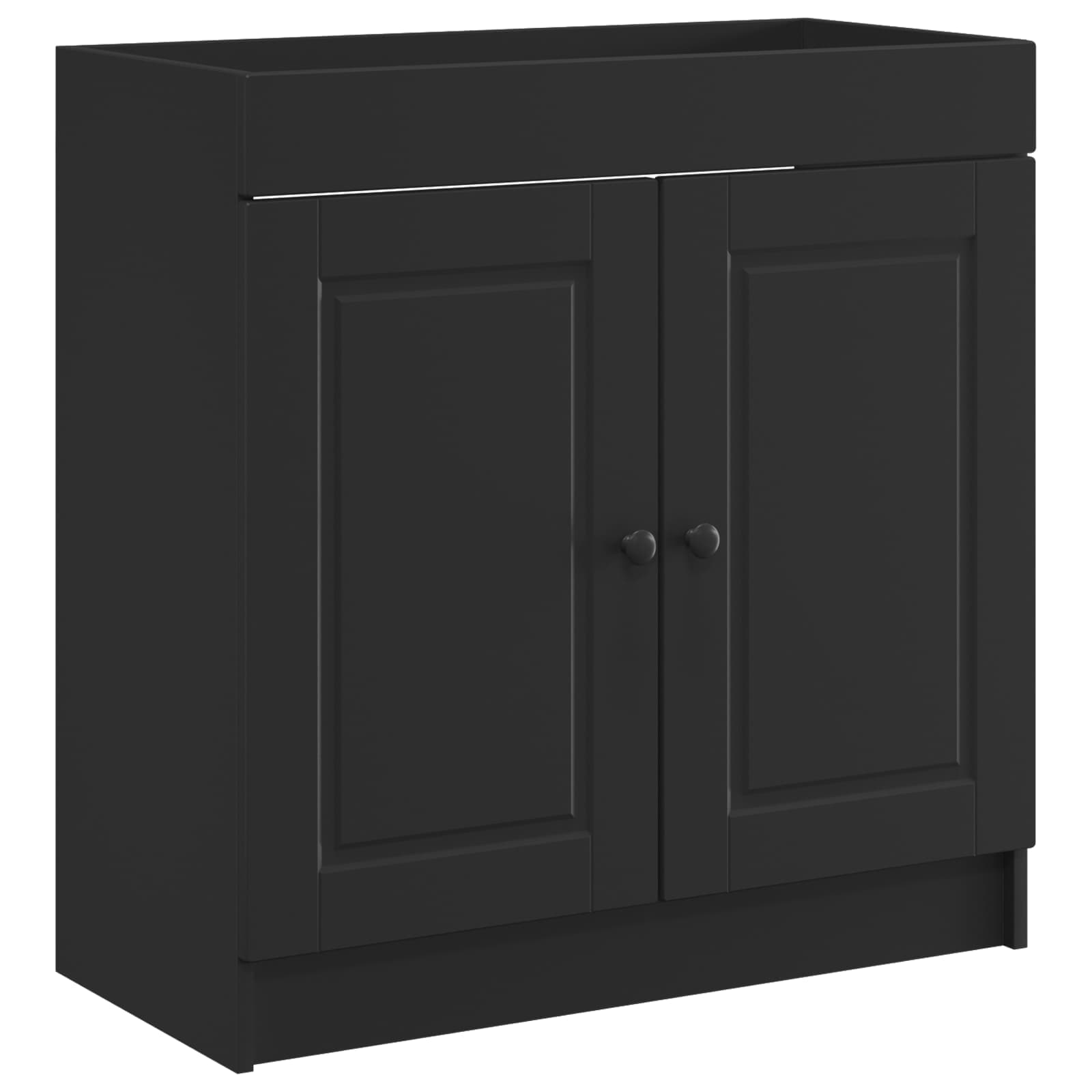 Unter Dem Waschbecken Badschrank Schwarz 78,5 X 37,5 X 81 Cm Vidaxl