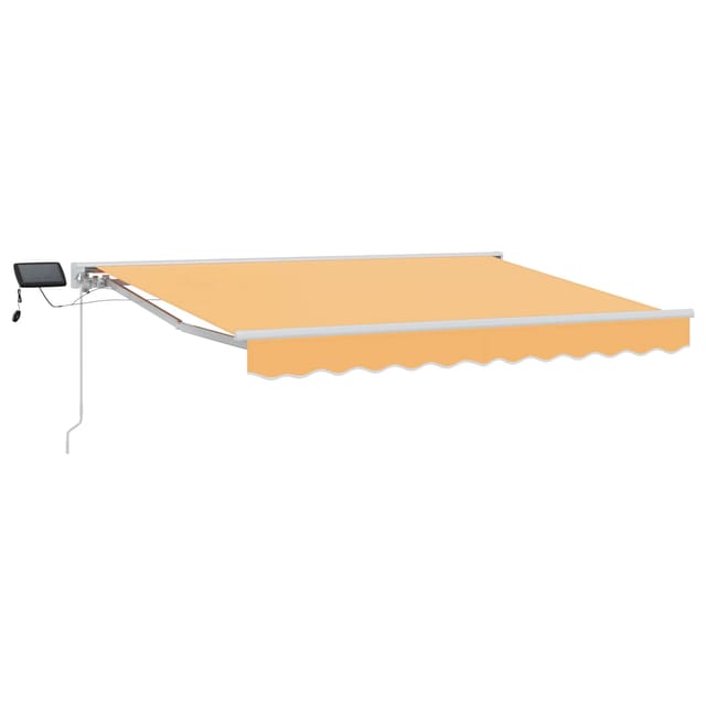 Manueller Markisenrahmen Mit Leds Sand 4,5 X 3,5 M Vidaxl