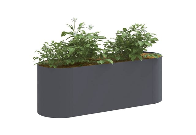 Hochbeet Im Garten Anthrazit 120 X 40 X 40 Cm Vidaxl