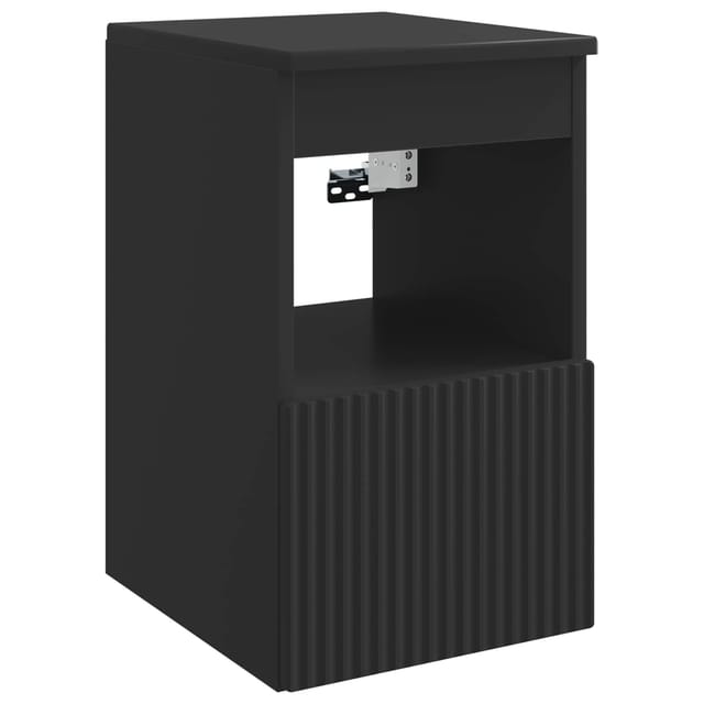 Badezimmerschrank Schwarz 30 X 35 X 50 Cm Holzwerkstoff Vidaxl