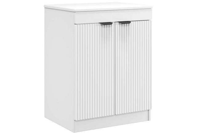 Badezimmerschrank Weiß 54 X 41 X 70 Cm Holzwerkstoff Vidaxl