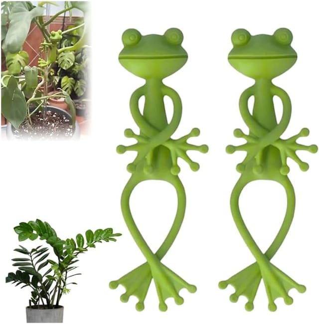 Set Mit 3 Niedlichen Und Stabilen Grünen Frosch-pflanzenständern Für Topfpflanzen, Sukkulenten, Gartendekoration, Lustiges Geschenk