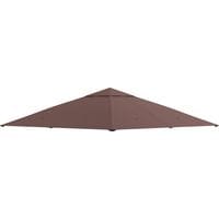 Ersatzdach Für Gartenpavillon, Hochdichtes Polyestergewebe (180 G/m²), Uv-beständig, 3 X 3 M, Kaffeebraun