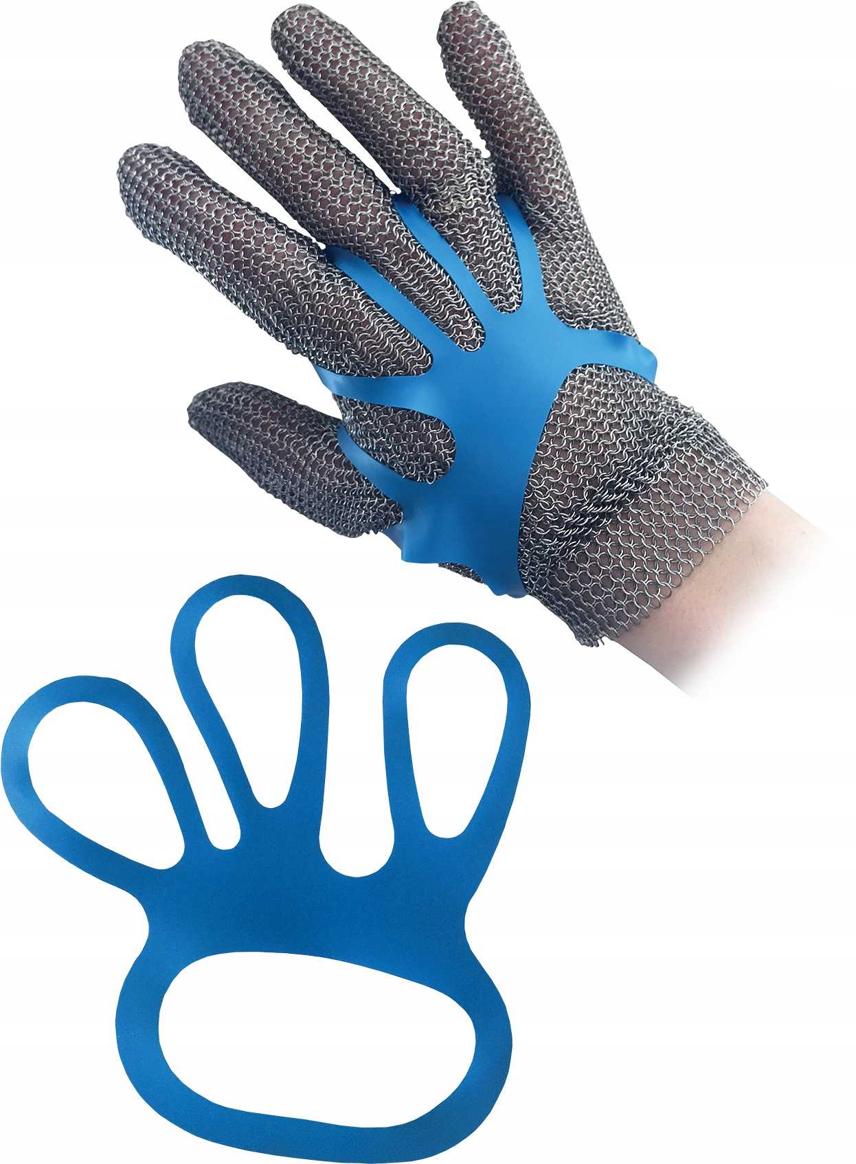 Rtensio-blue Schnittfester Handschuhüberzug